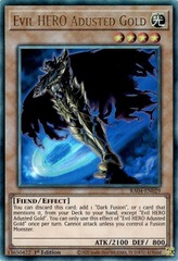 Evil HERO Adusted Gold - RA04-EN029 - Ultimate Rare - 1st Edition